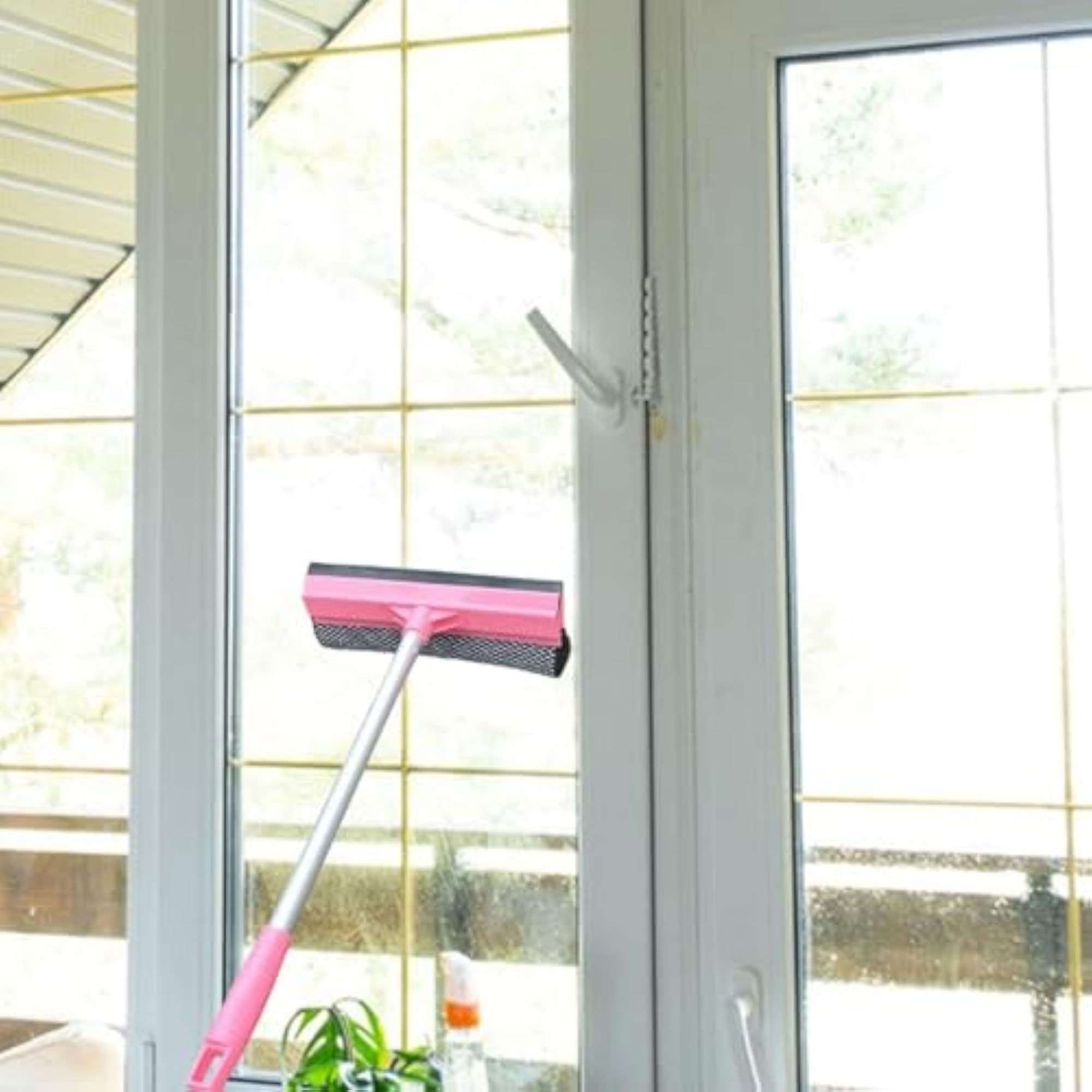 Lightweight 2-in-1 Window Squeegee for Home Cleaning