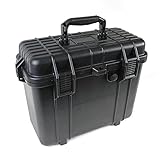 multicomp PRO 16' Weatherproof Equipment Case, made of Polypropylene Plastic, Black with Foam Insert, 16' X 12.5' X 8.5'
