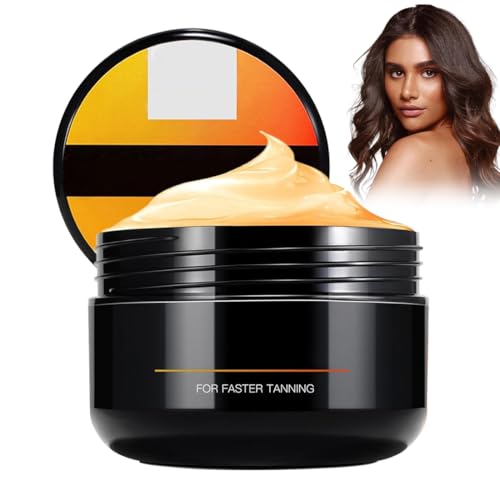 Crema Acelerador Bronceado,Gel de bronceado,Bronzador Natural Autobronceador,Autobronceador Facial Corporal, crema aceleradora de bronceado para solárium, Logra un Bronceado Natural