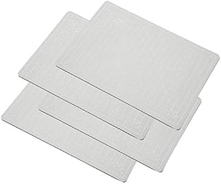 4Pcs Silver Cutting Mat, A5 Paper Self Healing Cutting Mat for CraftsSewing and All Arts Engraved Seals Pad