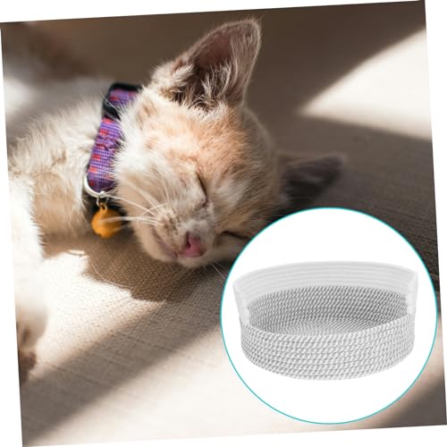 GANAZONO Ninho De Gato De Rattan Com Fio De Algodão Ninho De Dormir Para Animais De Estimação Ninho