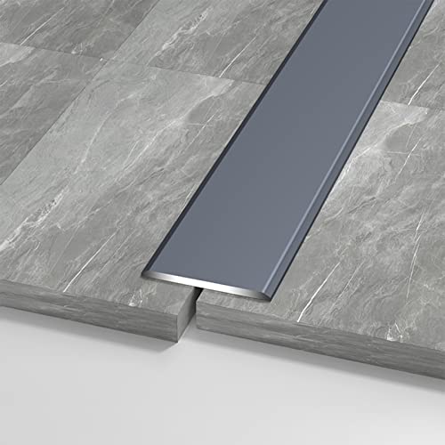 Seuil de transition plat RLKHXBS couvre-joint large et robuste pour jonction de parquet