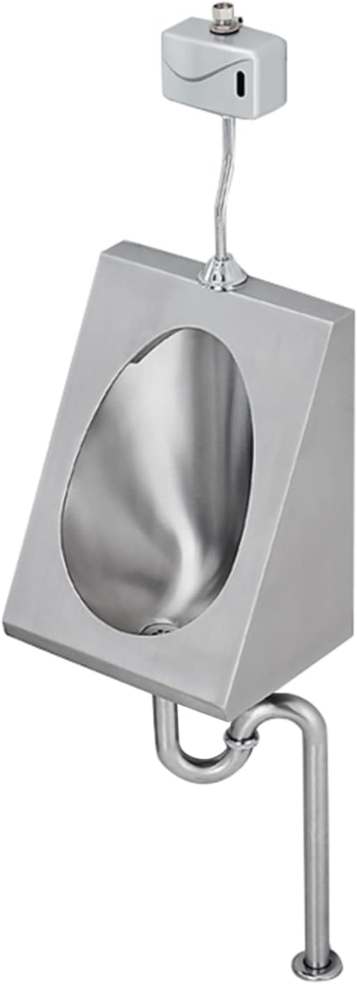 Commercial Washout High-Efficiency Urinal, Automatic Sensor Urinal Toilet Urinal Wall Mounted Intelligent Touchless Urinal, Flush Valve Auto Urinals, Used in Hotel Public Toilet Bars (floor)