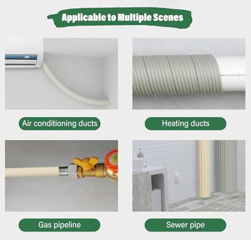 Ruban adhésif pour conduits de 2m pour câbles et isolation CVC - 4