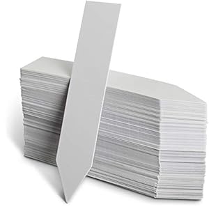 iGadgitz Home U6977 Waterdichte plantenlabels, duurzame tuinlabels, plastic plantenmarkeringen – wit – pijl – 120 stuks