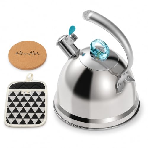 Harriet Whistling Tea Kettle for Stove Top, 2.5 QT Food-Grade Steel Teapot by harriet - Used condition - US$37.25