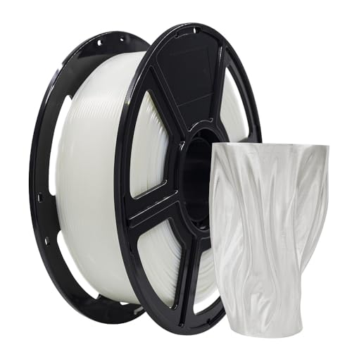 FLASHFORGE 3D Printer Filament, PLA PRO Filament 1.75mm, 1KG Spool (2.2lbs), Dimensional Accuracy +/- 0.02mm for FDM 3D Printers, Better Tenacity & No Knotting (Natural)