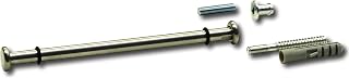 GRIMME 24 8522 17 Verona Glastablarträger (Glasbodenträger) ø 12 mm, Länge 200 mm für die Wandmontage, Regalträger rostfrei, Edelstahl gebürstet