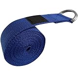 Kalindri Sports Yoga Strap Durable Cotton Exercise Straps Adjustable D-Ring Buckle (Assorted, 8)