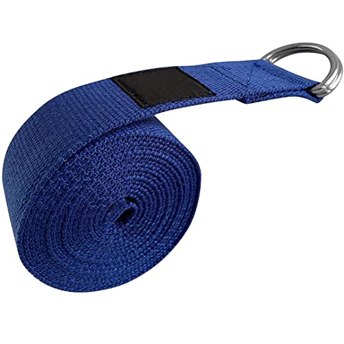 Kalindri Sports Yoga Strap Durable Cotton Exercise Straps Adjustable D-Ring Buckle (Assorted, 8) #TOP4