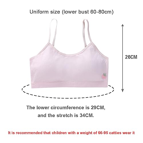 Mersuii 4 sutiãs de treinamento para meninas sem costura sutiã esportivo / sutiã esportivo para meni
