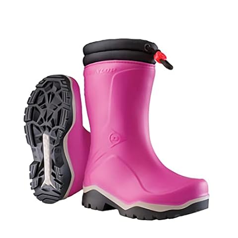 DUNLOP Blizzard - Kinder Thermo Schneestiefel – Gefütterte Winterstiefel für Jungen & Mädchen – 100% wasserdicht & warm – Größen 24-35