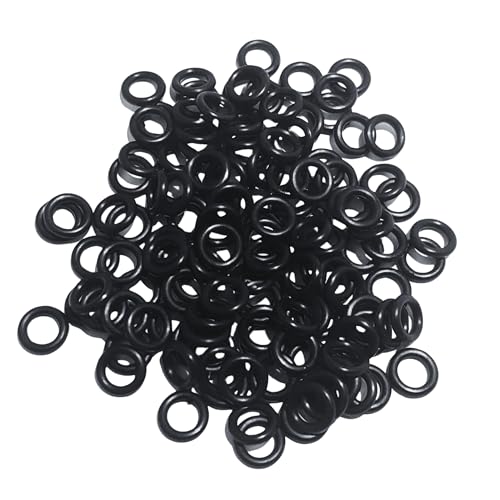 Reaction Tackle Wacky Rigging Bass Fishing Wacky & Neko Style O-Rings-125 Black