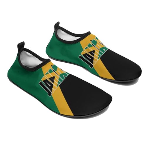Jamaica Flag Jamaican Man Woman Water Shoes Quick Dry Barefoot Shoe Beach Surfing Swim Pool Yoga Sock