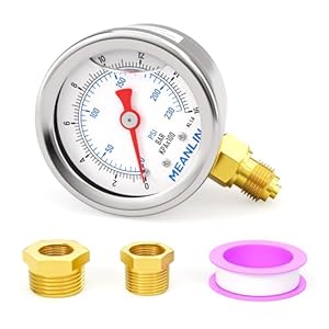 MEANLIN MEASURE Glyzerin-gefülltes Manometer 0-16 Bar
