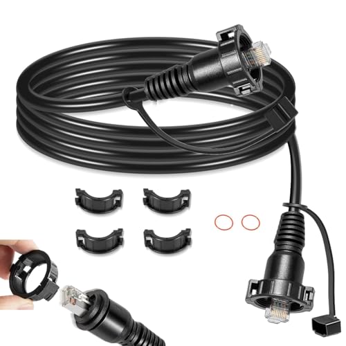 kilogorge 20ft Marine Network Cable for Garmin RJ45 Male to Male ethernet Cable Compatible with GPSMAP Fish Finder Radar GMR GMS Network Cable Replace for 010-10551-00