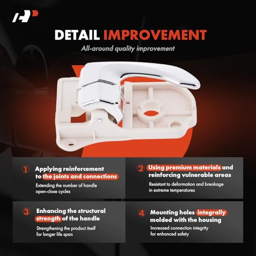 A-Premium Front or Rear Right Passenger Side Interior Door Handle by A-Premium - Used condition - Image 3