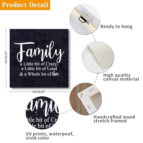 Lienzo impreso decorativo para transformar tu sala de estar con refranes positivos 3