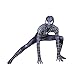 LINLIN Objectif Noir Spiderman Costume Super-héros Cosplay Jumpsuit Halloween Party Carnaval Cadeau Unisexe Fille Boy Fancy Dress Costume Film Fan Onesies,Black- Kids XS（95~105cm