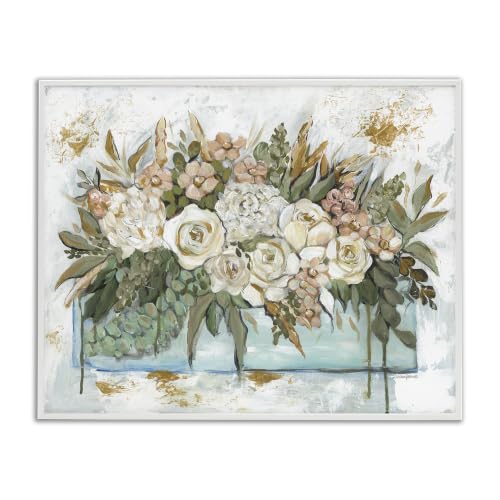 'Country Floral Planter Arrangement'| Framed Giclee Art