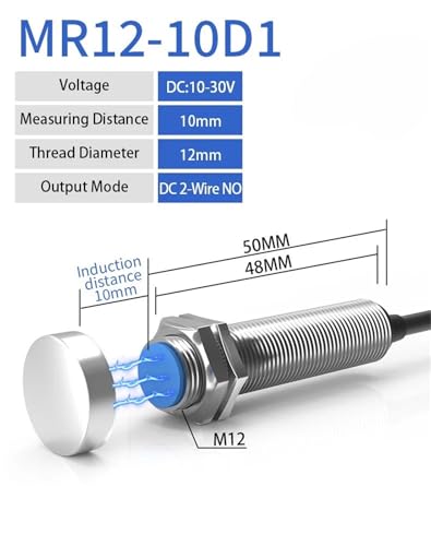 Sensor de proximidad m12 interruptor de láminas magnético 90-220V 2