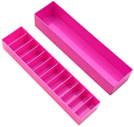 BarberMate 12-Slot Clipper-Blade Caddy, Grooming and Barber Blade Organizer, Professional Barber Supplies, Barber Case and Stylist Station Accessories, (Pink)
