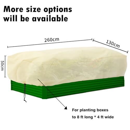 EAVNCLG Rectangular Plant Protection Cover, Winter Outdoor Garden Plant Frost Protection Blanket, Plant Frost Protection Cover, Plant Protection Wrap Cover, 1 Piece, 102 x 51 x 19.7 Inches