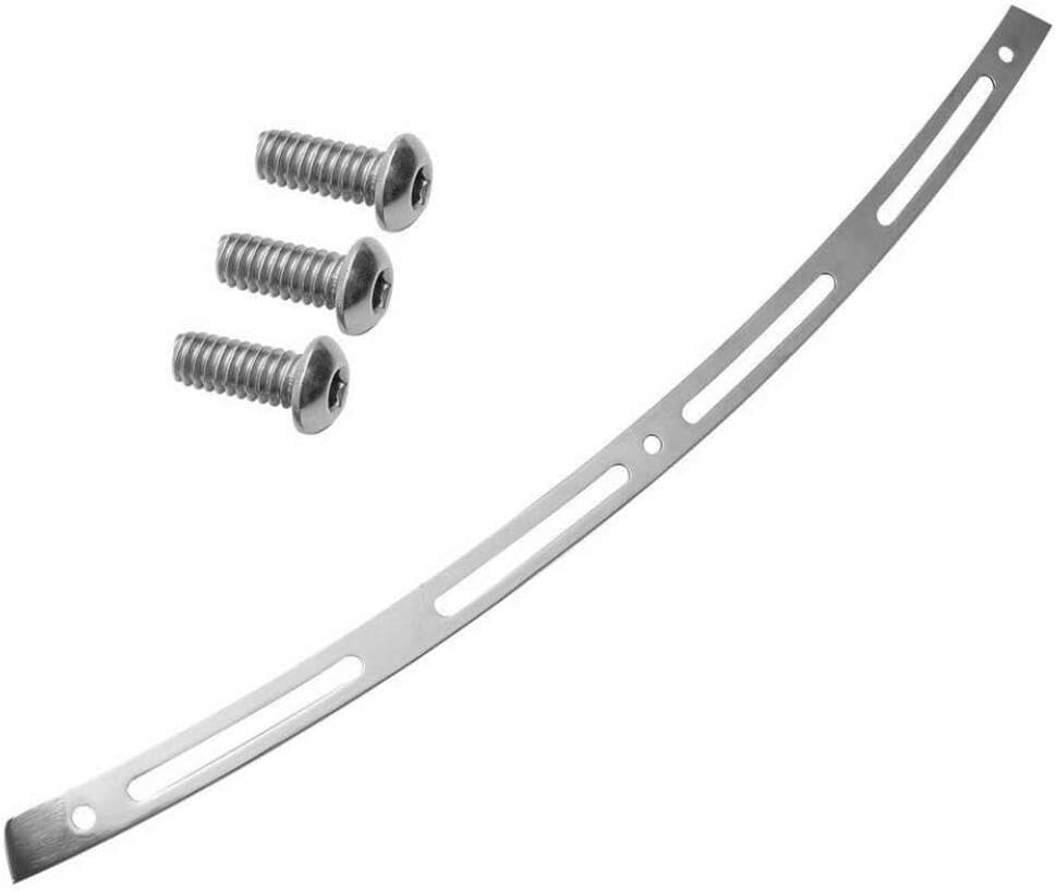 Chrome Slotted Batwing Fairing Windshield Trim Compatible With 1996-2013 Touring Street FLHT Motorcycles