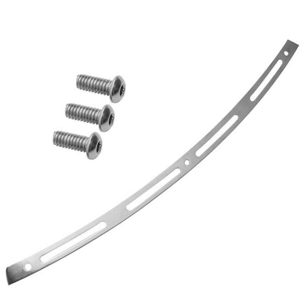 Chrome Slotted Batwing Fairing Windshield Trim Compatible With 1996-2013 Touring Street FLHT Motorcycles