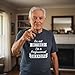 Crazy Dog Mens T Shirt Im Not Retired Im A Professional Grandpa Fathers Day Funny Retirement Tee for Grandads and Grandchildren to Retiring Grandfather Dark Heather Grey M