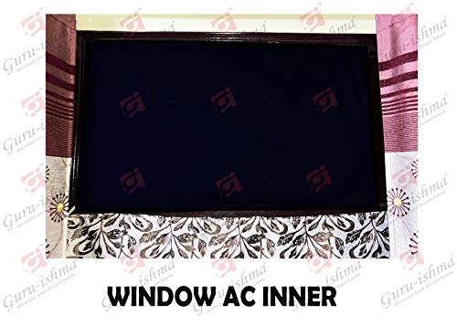 Image of Waterproof Polyester Window AC Cover 1 Ton - Indoor & Outdoor Combo Set with Elastic fit | All-Weather Dustproof UV & Scratch Protection, Durable Secure Fit-(Blue)