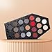 Profusion Cosmetics Vampire Midnight Eyeshadow Palette – 20 Bold Shades with Matte, Shimmer & Glitter Finishes, Coffin Design with Built-In Mirror, Gothic Styles & Spooky Halloween Makeup