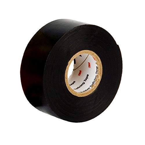 Image of 3M Scotch Linerless Electrical Splicing Tape 130C, 1 in x 10 ft, 1 Roll | For Wires and Cables, Rubber Backing, Self Fusing, UV Resistance, Highly Conformable, Moisture Seal, Black
