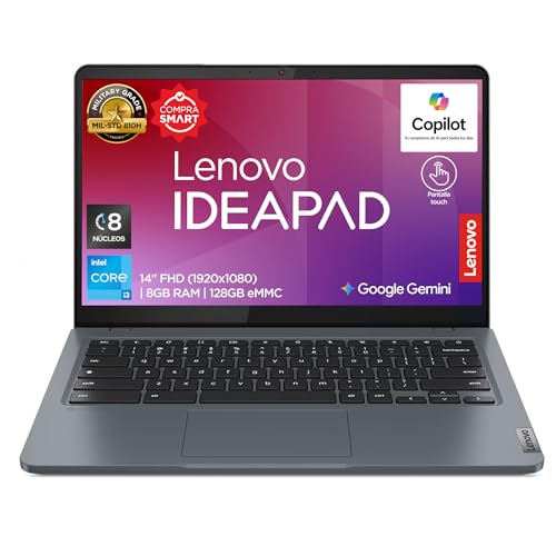 Lenovo Laptop IdeaPad Slim 3 Chrome 14IAN8|14" FHD Touchscreen|Intel Core i3 8GB RAM 128GB eMMC|Chromebook