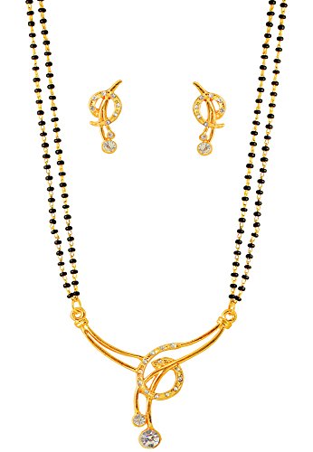 Collier Mangalsutra indien de haute qualité en strass