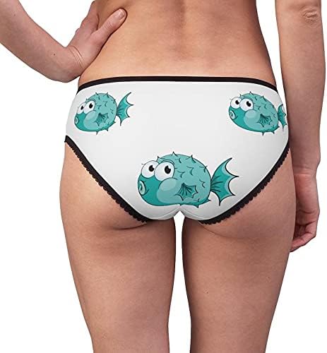 Puffer Fish Panties, Puffer Fish Underwear, Briefs, Cotton Briefs, Funny Underwear, Panties For Women