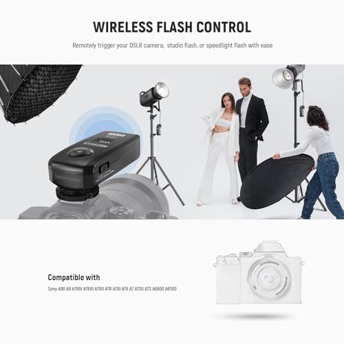 Neewer 10104084 Fc-16 2.4G Wireless Camera Shutter Studio Flash Trigger With Two Receivers, Compatible With Sony A9Ii A9 A7Riv A7Riii A7Rii A7R A7Iii A7Ii A7 A7Sii A7S A6600 A6500 Sony Dslr Cameras thumb #1