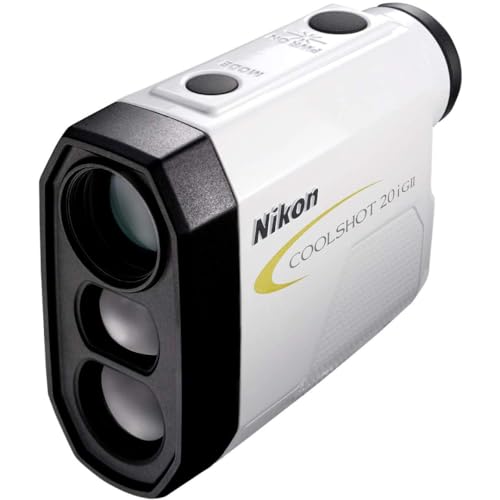 Coolshot 20i GII Golf Laser Rangefinder () Bundle with 3 Extra CR2 Batteries and a Cleaning Cloth - Laser Yard Alignment with Club Selection, and Slope - Range Finder Mens Golf Accessories - Nikon 16666