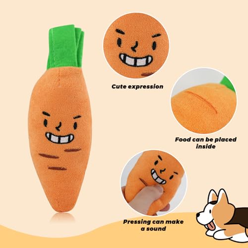 Juguete mordible y sonoro para perros pequeños de peluche miniatura 4