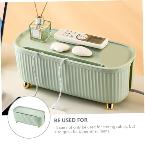 Boîte de rangement pour câbles verte en ABS grande capacité pour bureau - 5