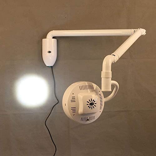 Generico Lampada per Visita Medica Lampada per Visita odontoiatrica Senza Ombre da 30 W, Rotazione a 360° Lampada per Visita Medica chirurgica a LED Luce Fredda, per ginecologia, ambulatoriale, Stoma