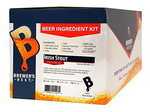 Brewer's Best - 1023 - Home Brew Beer Ingredient Kit (5 gallon), (Irish Stout) Yellow