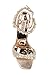 Badgley Mischka womens Galia Heeled Sandal, Champagne Metallic, 5.5 US