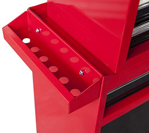 Torin Atbt1204B-Rb Rolling Garage Workshop Organizer: Detachable 4 Drawer Tool Chest With Large Storage Cabinet And Adjustable Shelf, 10.98" D X 20.31" W X 40.4" H, Red/Black #TOP5
