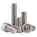 M3-0.5 x 3mm Socket Head Cap Screws Metric, Hex Socket Screw, Allen Socket Drive, 304 Stainless Steel (A2-70), Full Thread, Bright Finish, Machine Thread, DIN912,50 Pcs