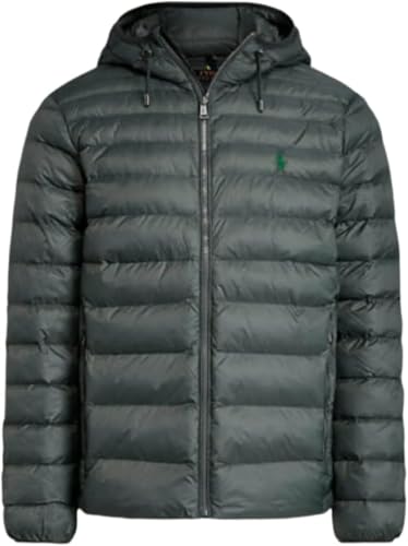 Polo Ralph Lauren Bleeker Leichte Herren-Kapuzenjacke (Grau, Large), L
