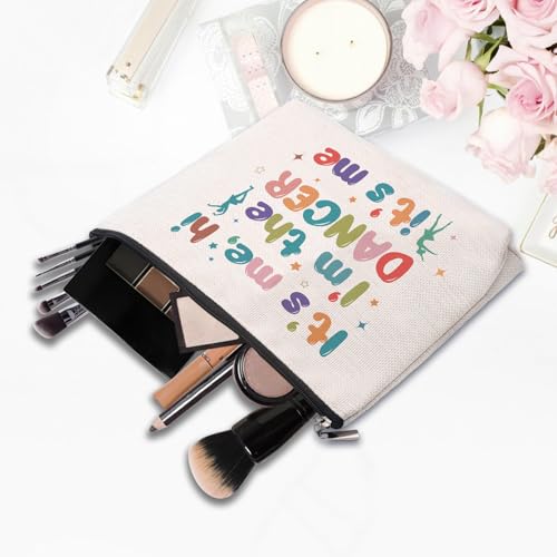 CEASQVAA Dance Dancer Gifts Makeup Bag, Birthday Gifts for Dancers, Dance Bag Stuff for Women, It\'s Me Hi I\'m The Dancer Cosmetic Bag, Dancing Teammate Gift for Women - Thumbnail 5