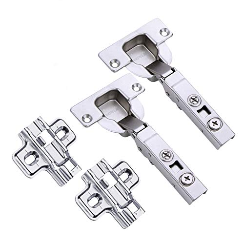 Preisvergleich Produktbild HAFELE 95 Grad Eckanschlag Dicktürscharnier Topfscharnier 40mm Schwerlast Scharniere mit Schließautomatik für SCHWERE DICKE TÜR Soft Closing Automatikscharnier Integrierte Dämpfung Scharnier 2er Set