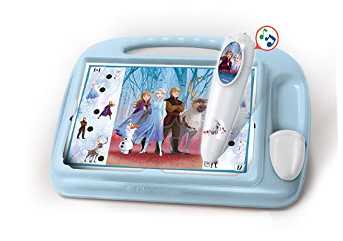 Clementoni - 52409 - Disney - La Reine des Neiges 2 - Le Pupitre Educatif - Jeu pour Enfants de 4 à 6 Ans - avec Stylo Interactif et 18 Activités développant...