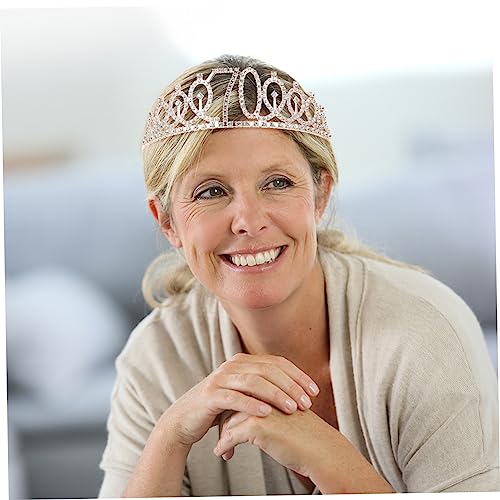 NOLITOY 1 Conjunto De Faixa De Ombro Com Coroa De Aniversário Faixas De Baile Cintos De Strass Decor